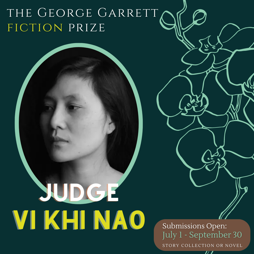 The George Garrett Fiction Prize Judge Announcement!